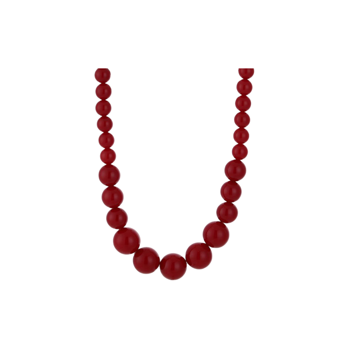 Ketting bubble heart K021 Red