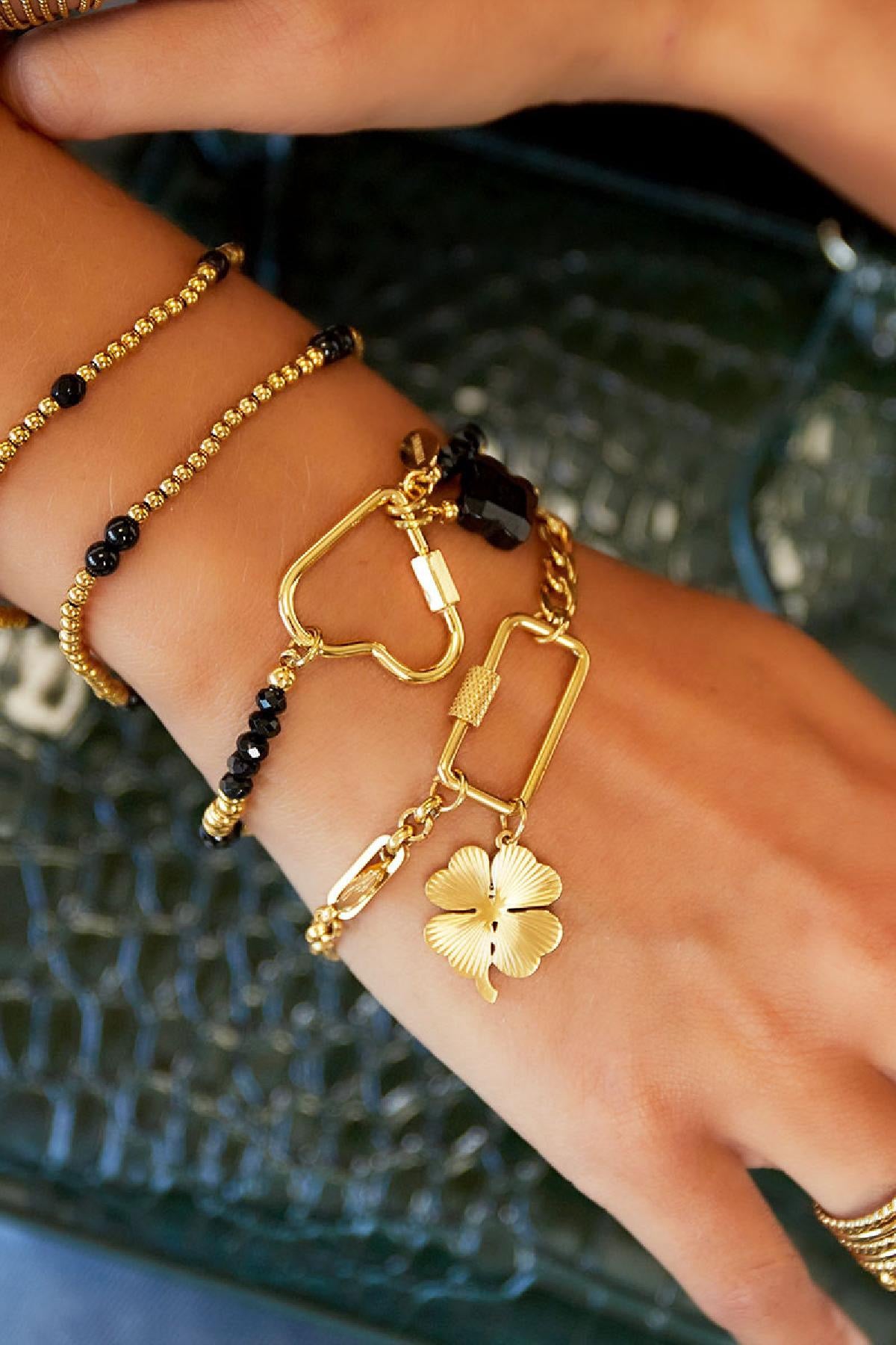 Armband met bedelsluiting A006