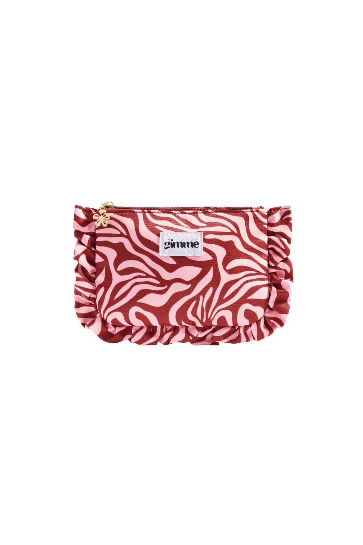 Toilet/make-up tasje ruffle AC003 Rood/Roze