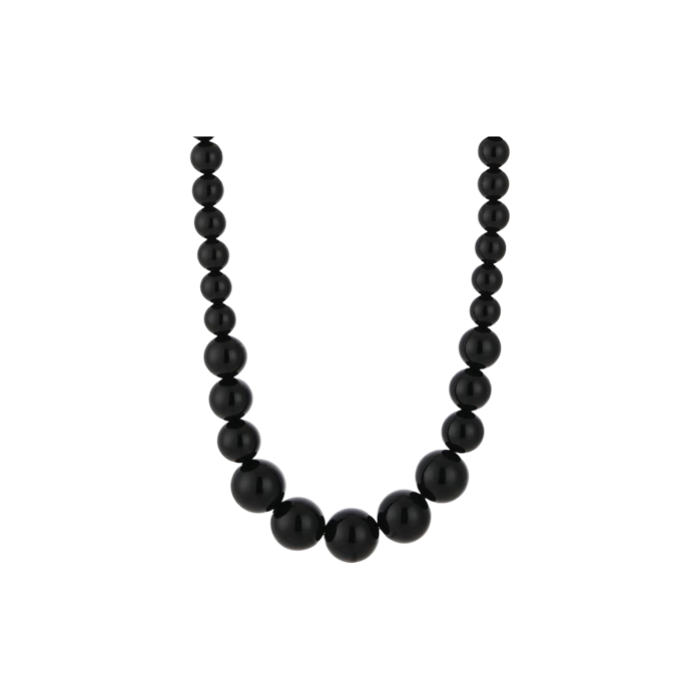 Ketting bubble heart K021 Black