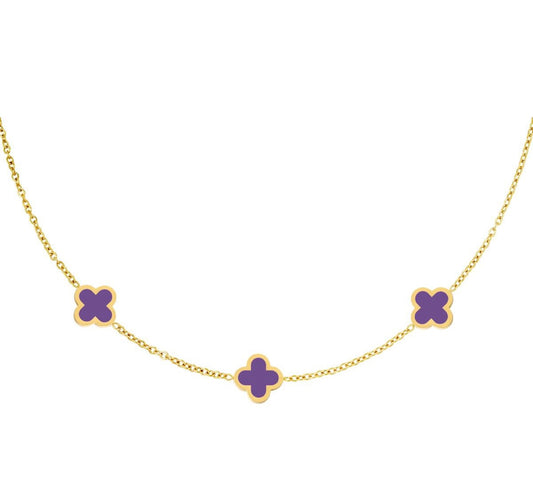 Ketting Purple clover K015
