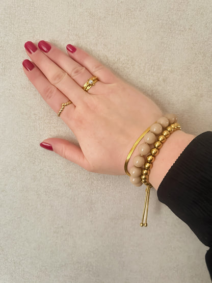 Armband Bubble A023 Beige