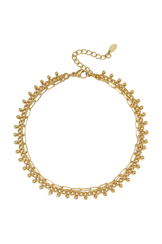 Enkelbandje More Bubbles EB004 Goud