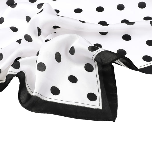 Sjaaltje Polka Dots S001 Wit