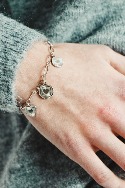 Armband Triple heart A011