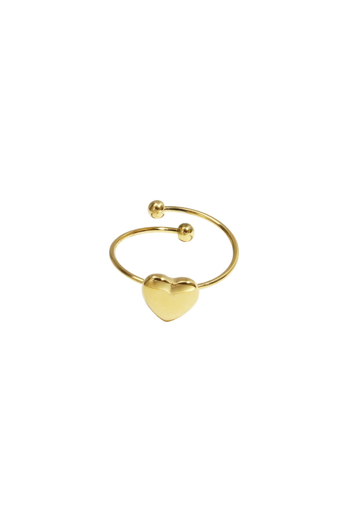 Ring heart R032 Goud