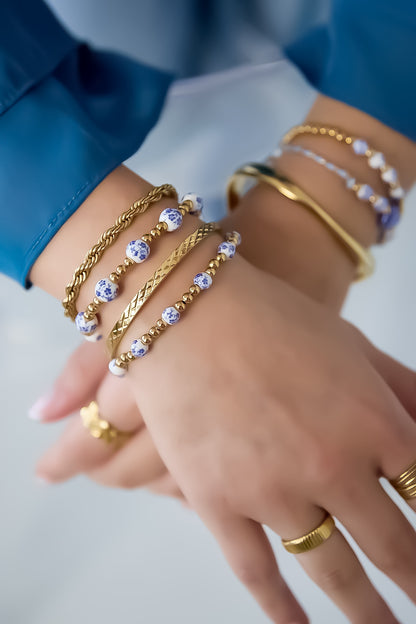 Armband Delft Medium A034 Blauw