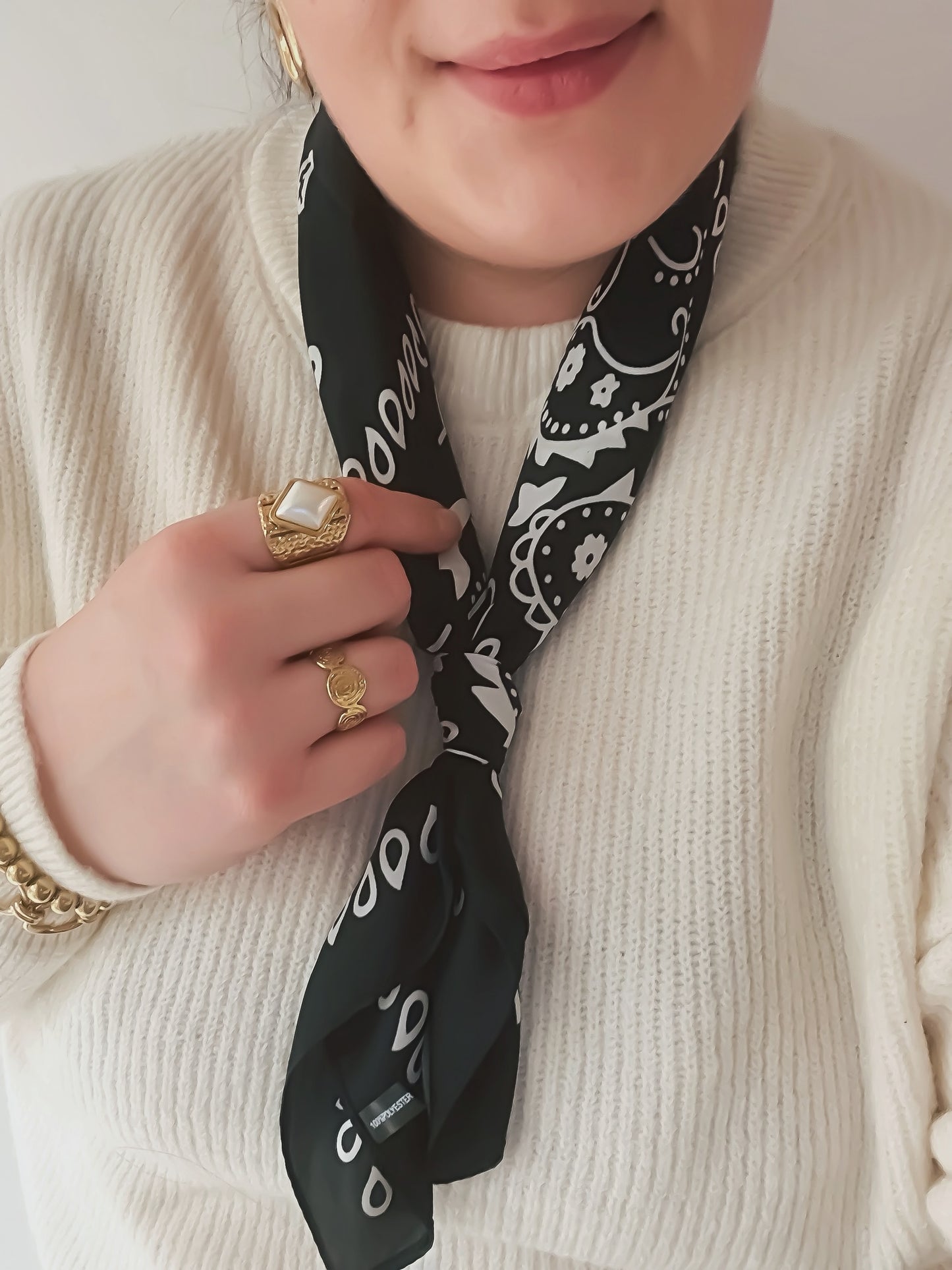 Sjaaltje paisly S004 Black