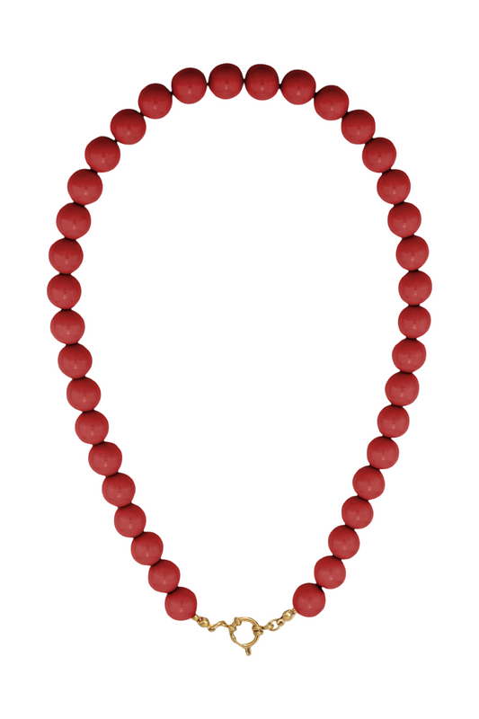 Ketting Bubble K003 wijnrood