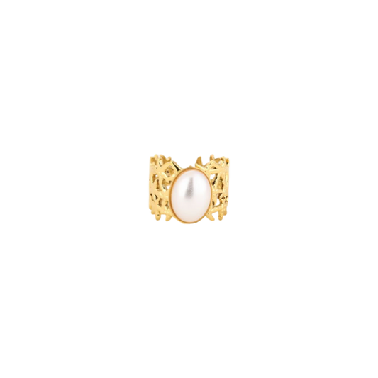 Ring Oval Pearl R031