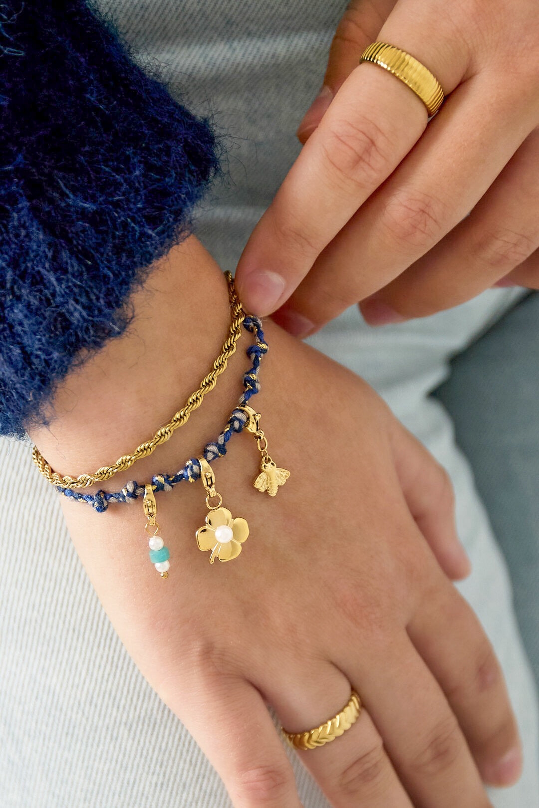 Charm Bracelet CS001 Blauw