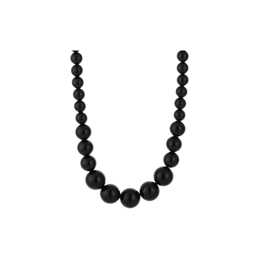 Ketting bubble heart K021 Black