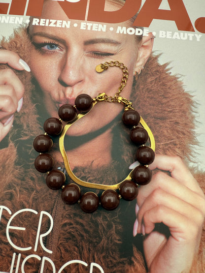 Armband Bubble A023 Brown