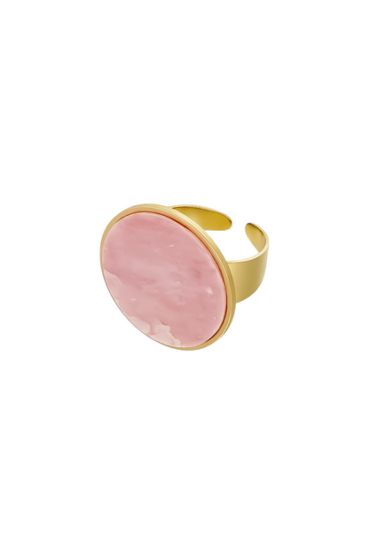 Ring rond roze R004