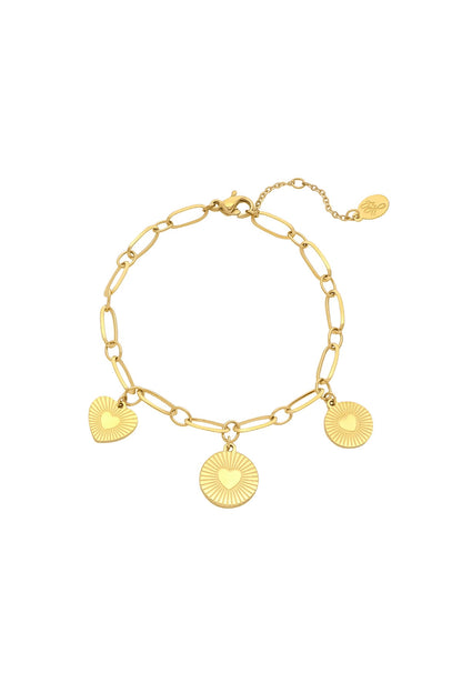 Armband Triple heart A011