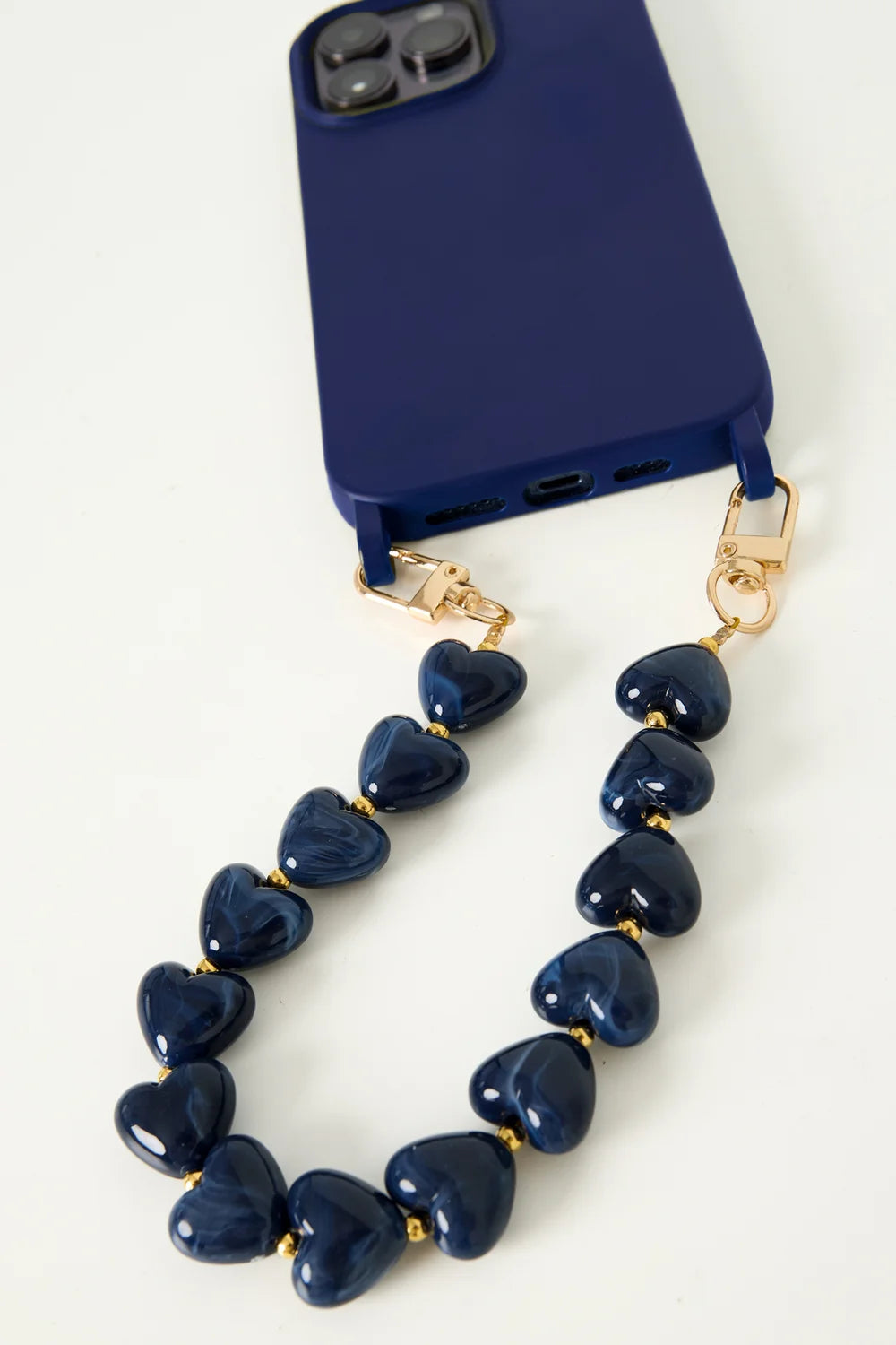 Phone cord AC009 Donker Blauw